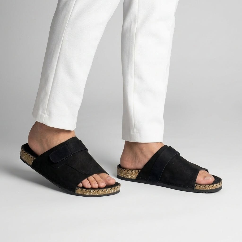 Mr. SHOES PREMIUM SLIDES BLACK COLOUR 0-3